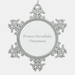 Zinn-Schneeflocken-Ornament Schneeflocken Zinn-Ornament
