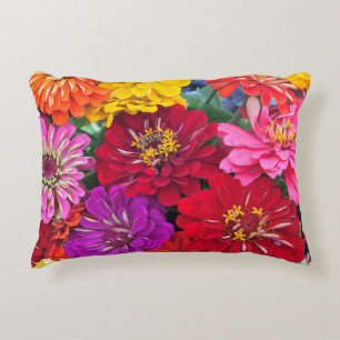 Zinnia Blume Akzent Pillow Dekokissen