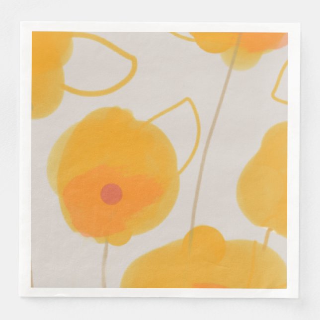Zinnia Blume Design Paper Napkin Serviette (Vorderseite)