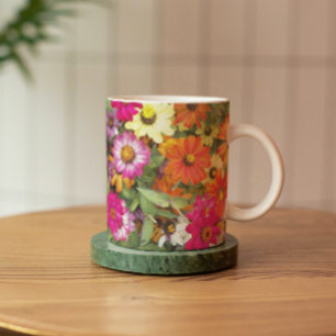 Zinnia Blumengarten Tasse