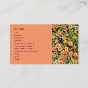 Zinnia Business Card Visitenkarte