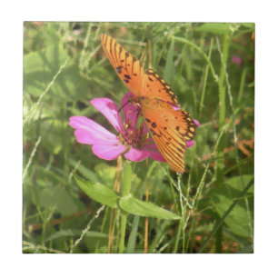 Zinnia & Butterfly Tile Fliese