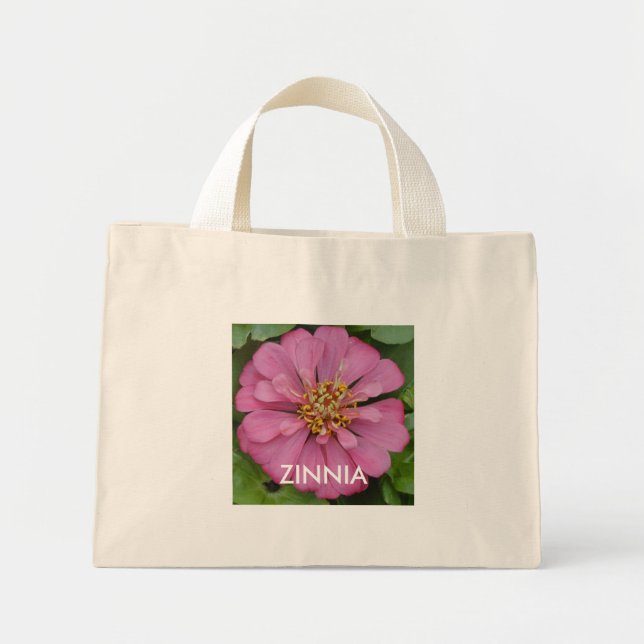 ZINNIA Carry All, Pink Mini Stoffbeutel (Vorne)