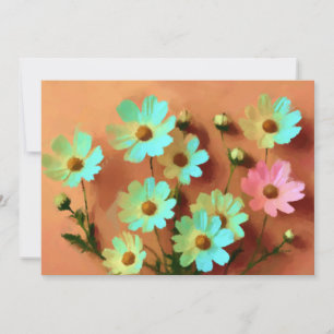 Zinnia Elegans Blume Einladung