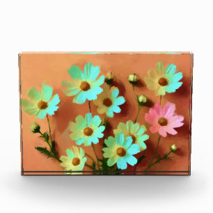 Zinnia Elegans Blume Fotoblock
