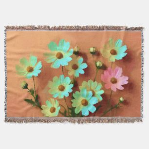 Zinnia Elegans Vibrannt Botanisch Decke