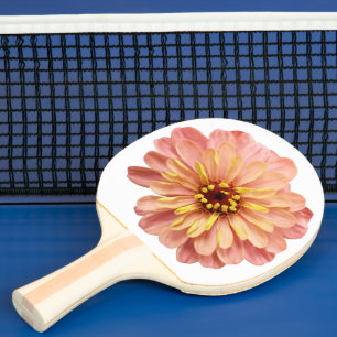 Zinnia Floral Blume Nature Foto 2-seitige Printwer Tischtennis Schläger