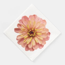 Zinnia Floral Blume Naturfotografie Napkins Serviette