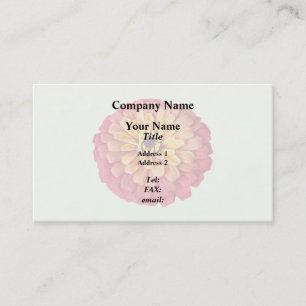 Zinnia in Orange-Schatten Visitenkarte