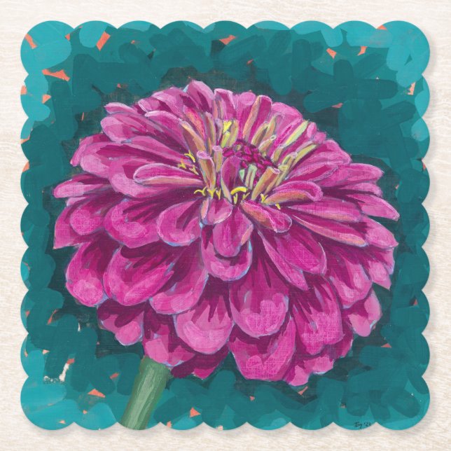 Zinnia Paper Untersetzer (Vorderseite)