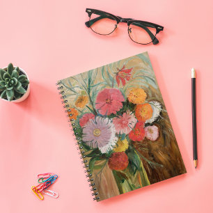 Zinnia und Asters   Tadeusz Makowski Notizblock