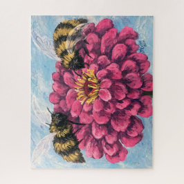 Zinnia und Bienen Puzzle