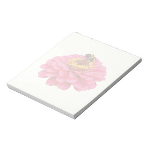 Zinnia und die Biene Notizblock