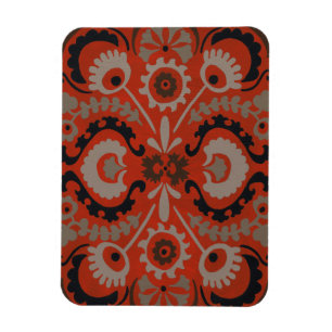 Zinnober Suzani I Magnet