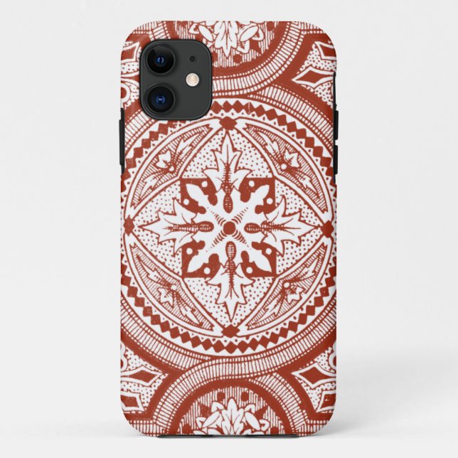 Zinnober Woodblock IV Case-Mate iPhone Hülle (Rückseite)