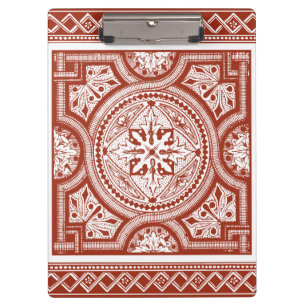 Zinnober Woodblock IV Klemmbrett