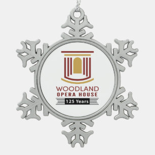 Zinnschneeflocke zum 125. Jahrestag Schneeflocken Zinn-Ornament