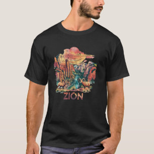 Zion Canyon Utah Abenteuer Große Natur Trek T-Shirt