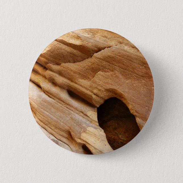 Zion Canyon Wall I Abstrakt Naturfotografie Button (Vorderseite)