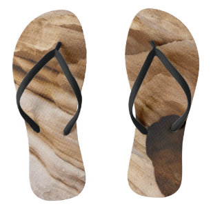 Zion Canyon Wall I Abstrakt Naturfotografie Flip Flops