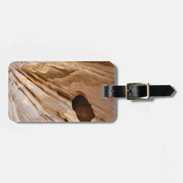 Zion Canyon Wall I Abstrakt Naturfotografie Gepäckanhänger (Vorderseite horizontal)