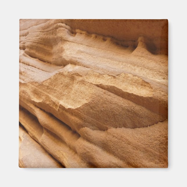 Zion Canyon Wall II Red Rock Abstrakte Fotografie Magnet (Vorne)