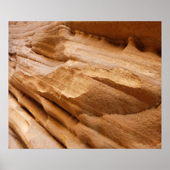 Zion Canyon Wall II Red Rock Abstrakte Fotografie Poster (Vorne)
