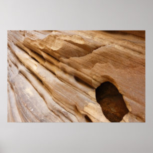 Zion Canyon Wand I Abstrakte Naturfotografie Poster