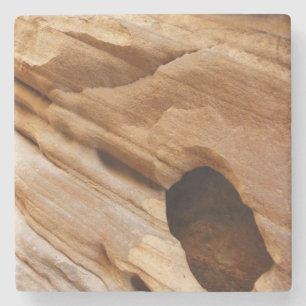Zion Canyon Wand I Abstrakte Naturfotografie Steinuntersetzer