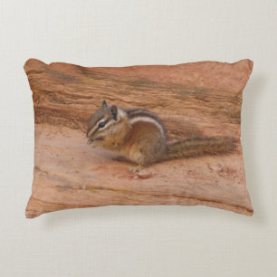 Zion Chipmunk auf Red Rocks Dekokissen