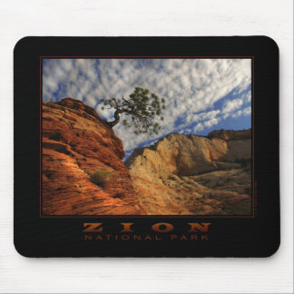 Zion einziger Baum Mousepad (horizontal)