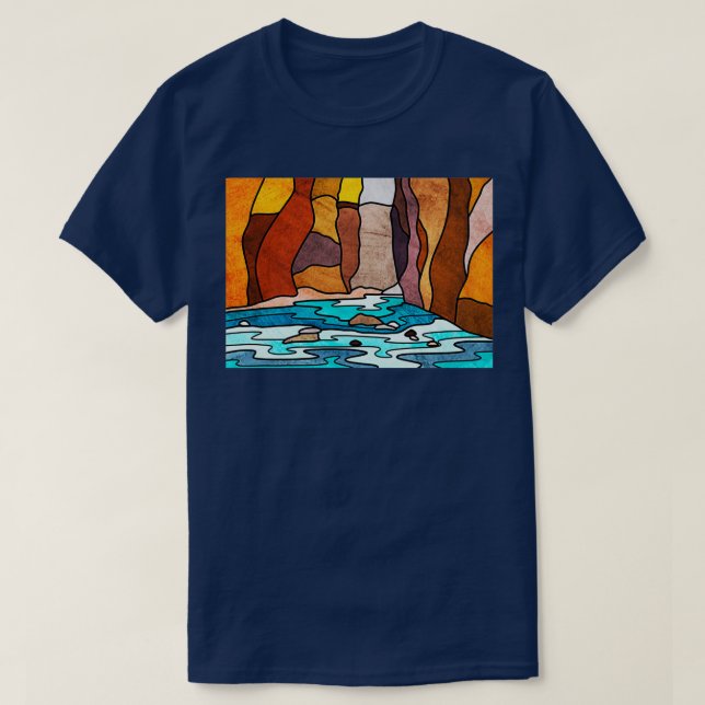 Zion Narrows Art T-Shirt (Design vorne)
