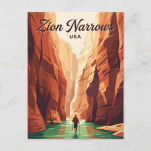 Zion Narrows USA Postkarte