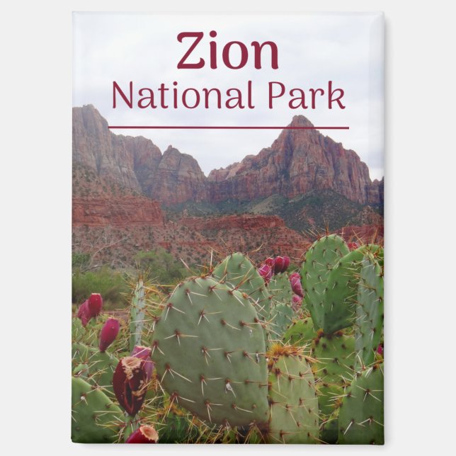 Zion National Park Bloom Magnet (Vorderseite)