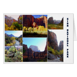 Zion National Park Collage Card