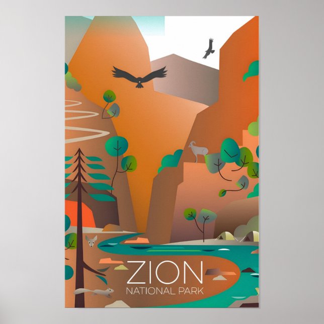 Zion National Park Druck Poster (Vorne)