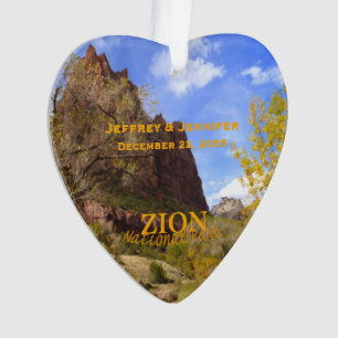 Zion National Park, Herbst, Benutzerdefinierter We Ornament