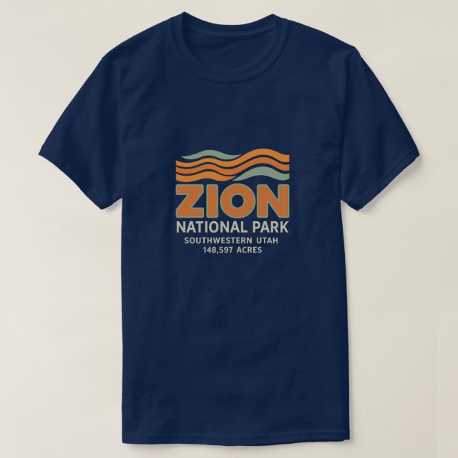 Zion National Park - Narrows & Angels Landing - 1 T-Shirt (Design vorne)