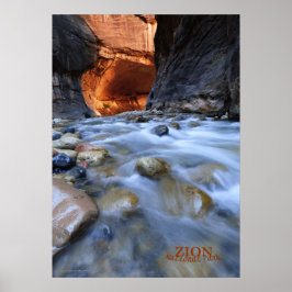 Zion National Park Narrows Matte Poster