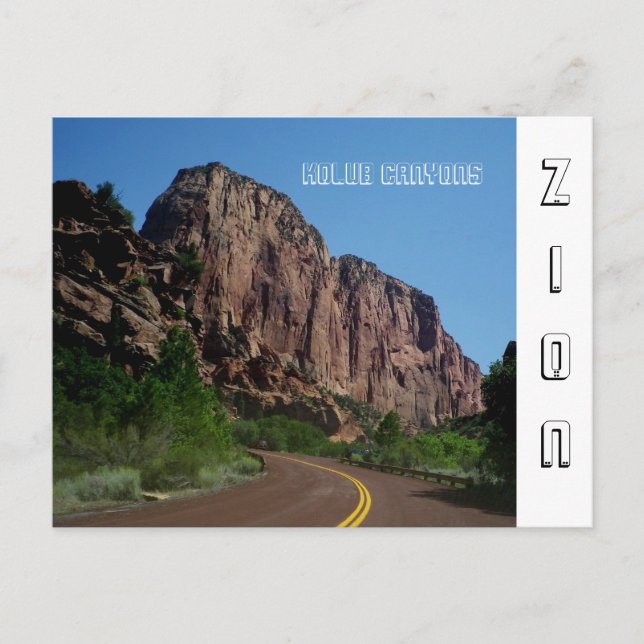 Zion National Park Postcard Postkarte (Vorderseite)