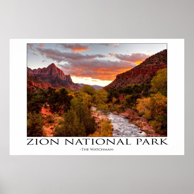 Zion National Park Poster (Vorne)