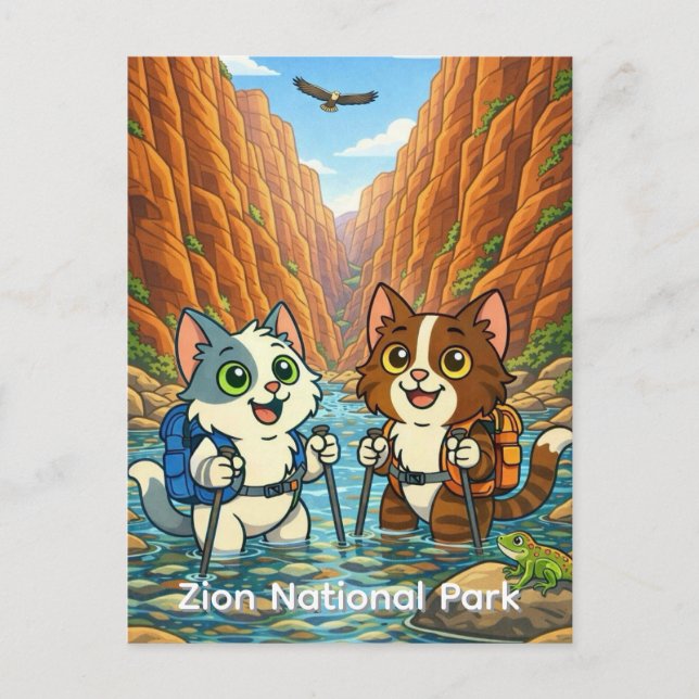 Zion National Park Postkarte (Vorderseite)