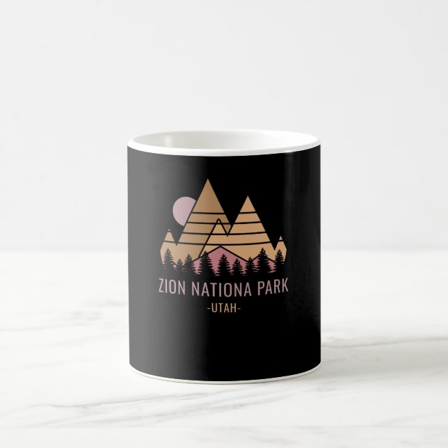 Zion National Park Retro Kaffeetasse (Mittel)