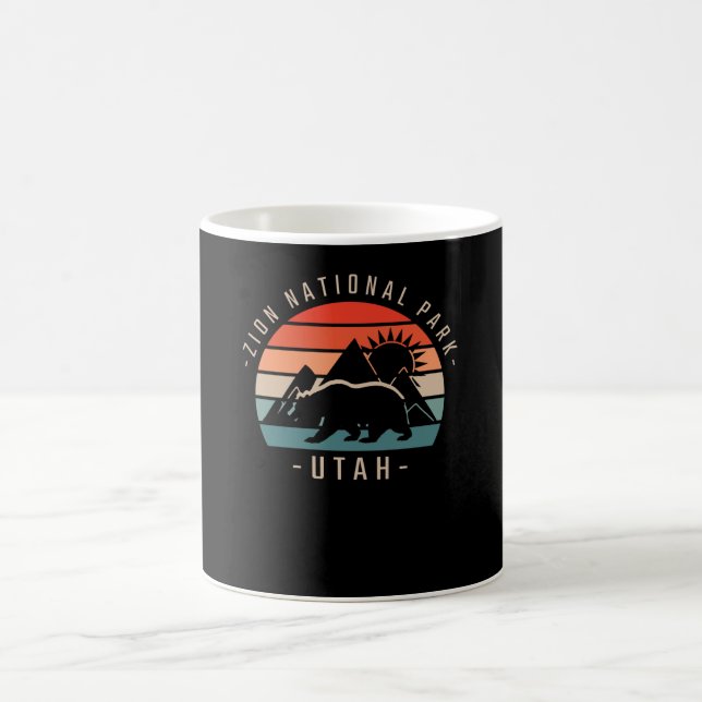 Zion National Park Retro Kaffeetasse (Mittel)