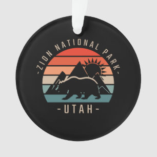 Zion National Park Retro Ornament
