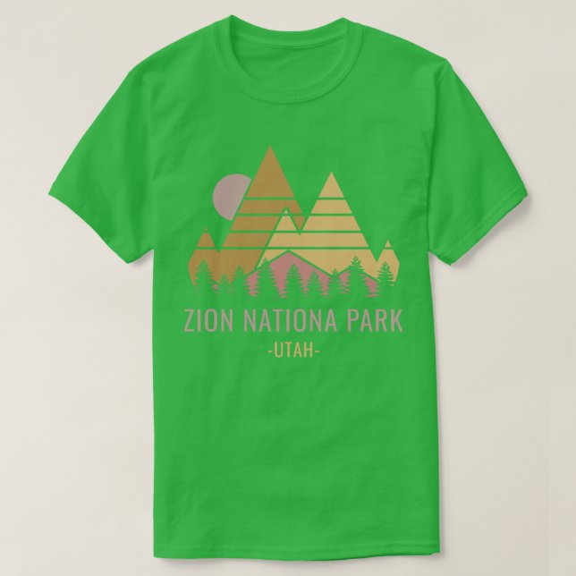 Zion National Park Retro T-Shirt (Design vorne)