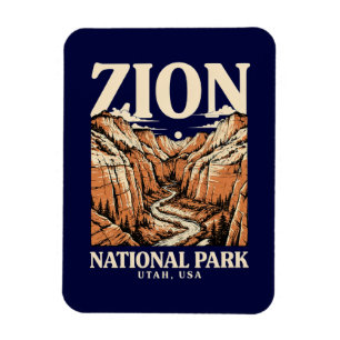 Zion National Park Rote Klippen Magnet