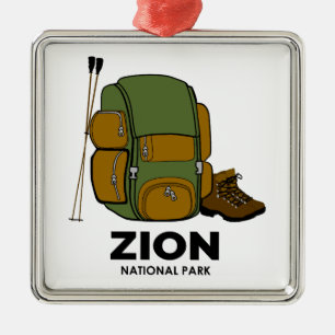 Zion National Park Rucksack Ornament Aus Metall