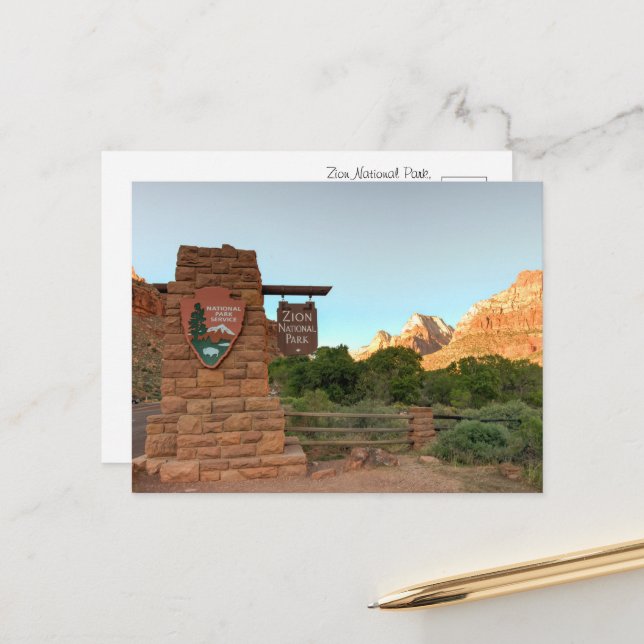 Zion National Park – Scenic Travel  Postkarte (Vorderseite/Rückseite Beispiel)