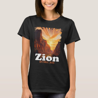 Zion National Park US Trail Explore Utah Camping H T-Shirt